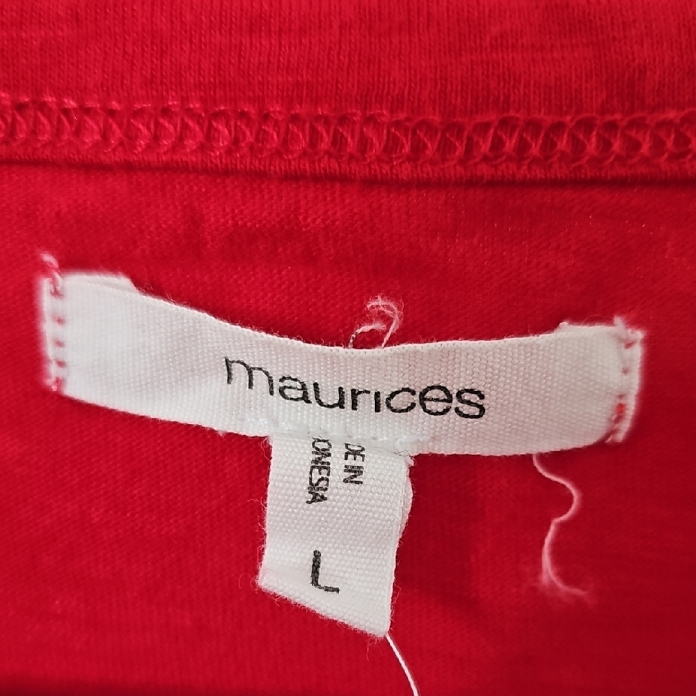 Red Women's Top - Picture 2 of 4